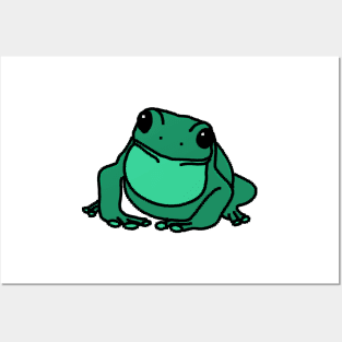 Bright Green Pixel Frog Posters and Art